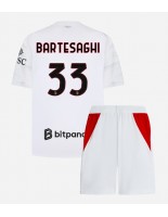 AC Milan Davide Bartesaghi #33 Venkovní dres pro děti 2026-27 Krátký Rukáv (+ trenýrky)